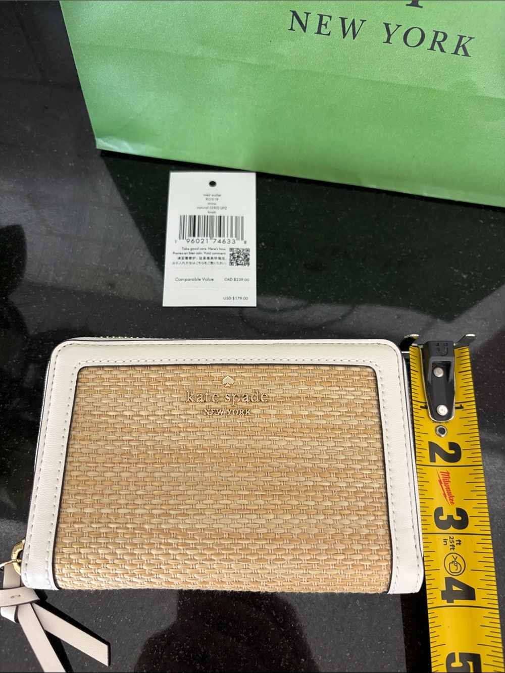NWT Kate Spade Zip Wallet - Picture 9 of 9